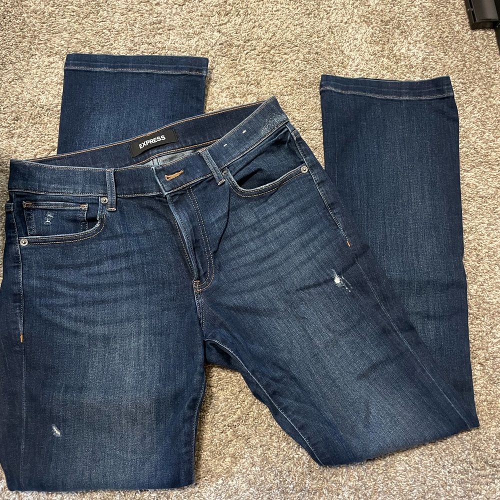 Express dark wash jeans